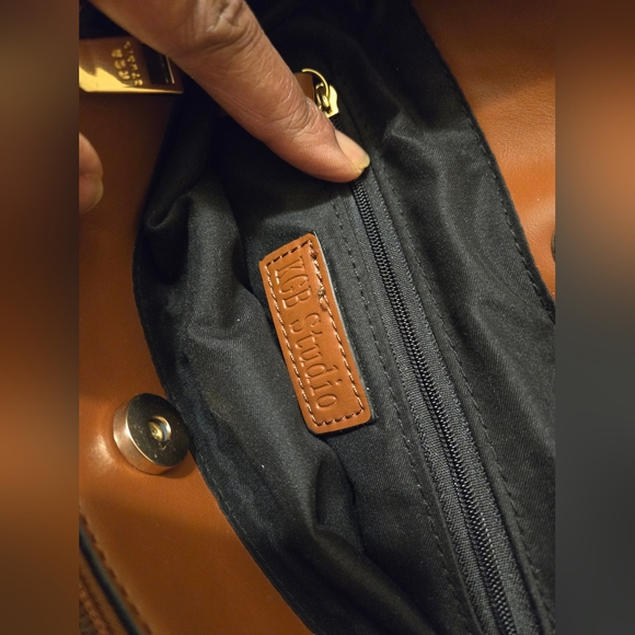 KGB Studio Handbag Shoulder Crossbody Bag Brown Leather Adjustable Strap - Picture 16 of 16